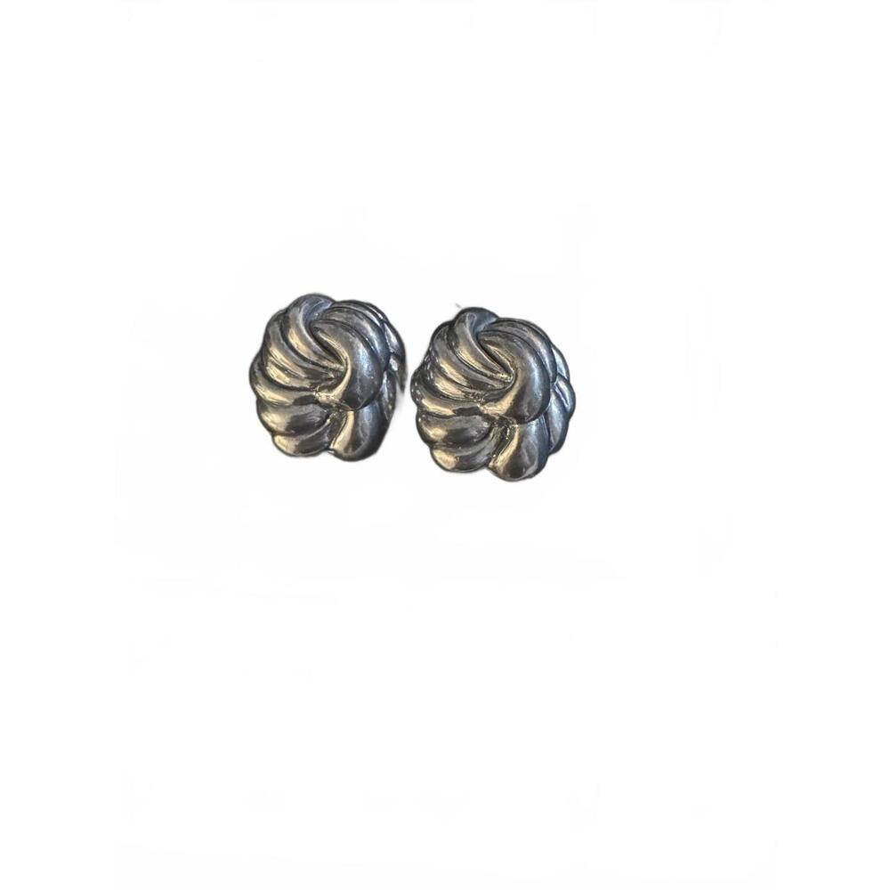 Vintage Yaacov Hellar Silver Floral Earrings